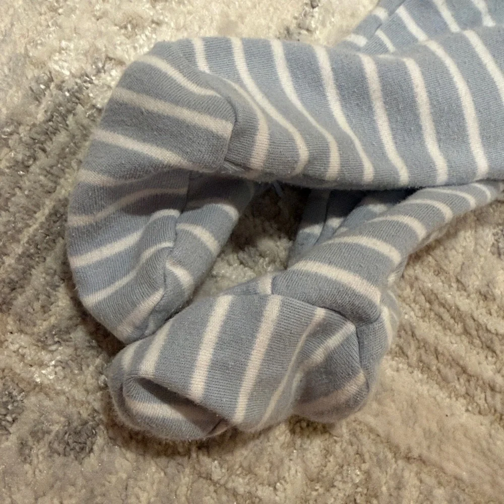 Carter's Light Blue Striped Koala Footie Sleeper Pajamas